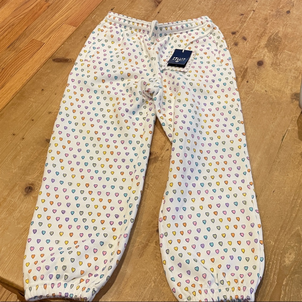 Kids roller rabbit for target Heart-Print sweat Pants Multicolor Hearts sz xs